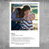 Personalized Poster - Definition Mum