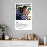 Personalized Poster - Definition Mum