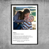 Personalized Poster - Definition Mum