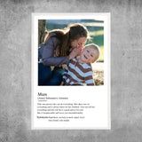 Personalized Poster - Definition Mum