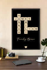Personalized Poster - Family Scrabble