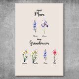 Personalized Poster - First Mum, Now Grandmum