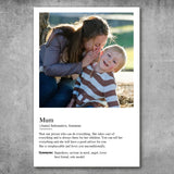 Personalized Poster - Definition Mum