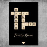 Personalized Poster - Family Scrabble