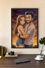 Personalised poster - Portrait in Anime-Style