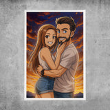 Personalised poster - Portrait in Anime-Style