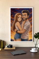 Personalised poster - Portrait in Anime-Style
