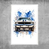 Personalised poster - Watercolour Car