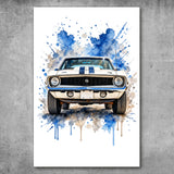 Personalised poster - Watercolour Car