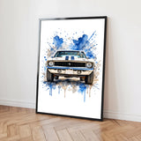Personalised poster - Watercolour Car
