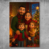 Personalised poster - Christmas Portrait