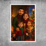 Personalised poster - Christmas Portrait