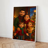 Personalised poster - Christmas Portrait