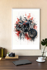 Personalised poster - Watercolour Motorbike