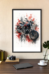 Personalised poster - Watercolour Motorbike